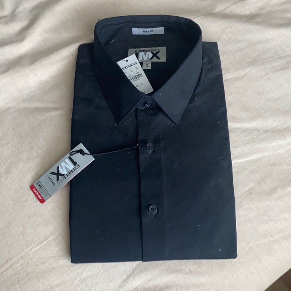 NEW Express fitted dress shirt - XL 17-17.5